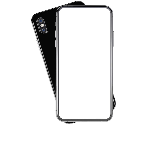 Een digitale geïsoleerde 3D-achtergrond van een smartphone