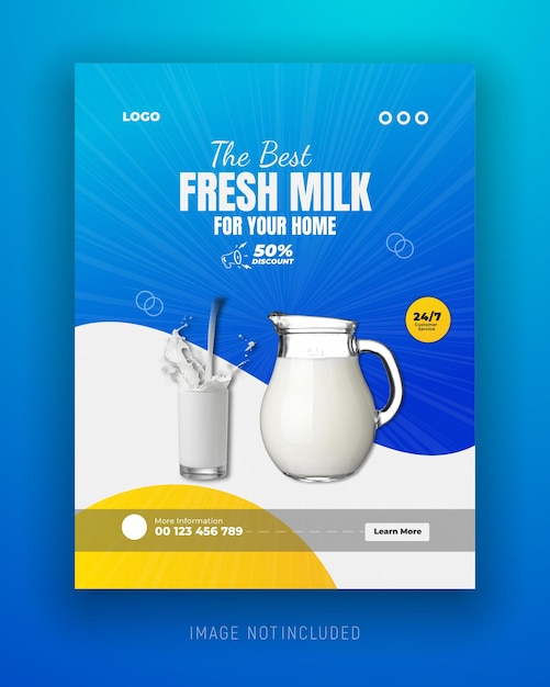 een doos met de beste melk voor melk te koop