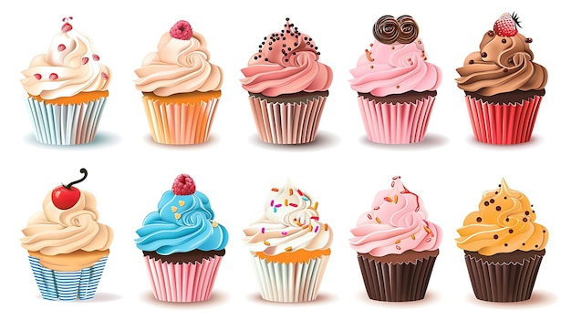 Een dozijn heerlijk versierde cupcakes voor uw volgende viering