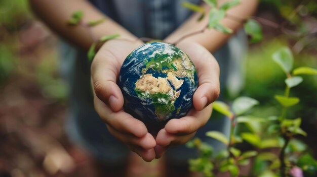 Een duurzaam ecologisch concept om de planeet te redden