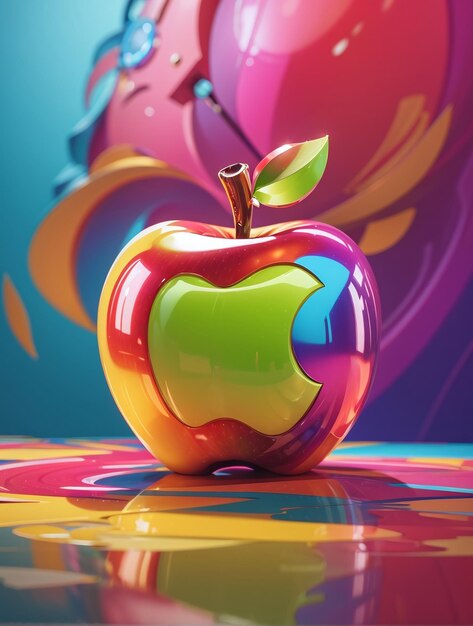 Een echte Apple-pop-artillustratie