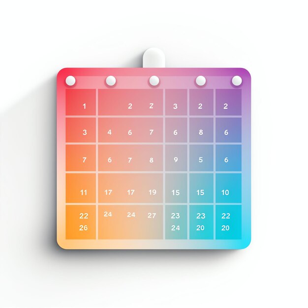 een eenvoudig minimalistisch icoon van de kalender