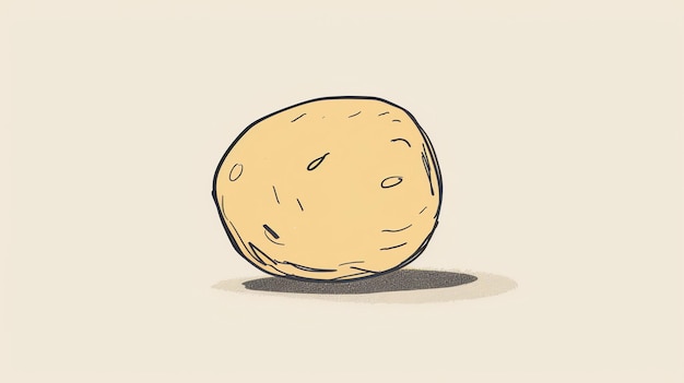 Een eenvoudige illustratie van een aardappel De aardappel is een veelzijdige groente die in een verscheidenheid aan gerechten kan worden gebruikt