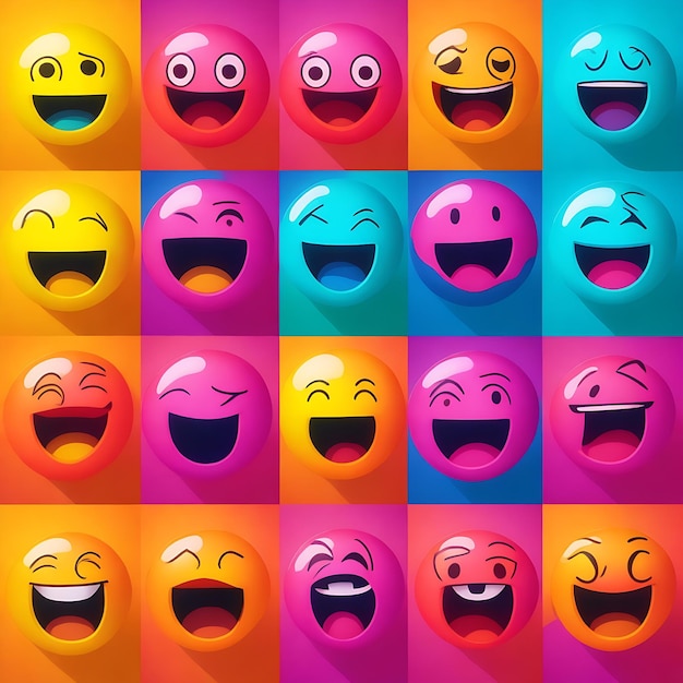 Een eenvoudige set emoji's