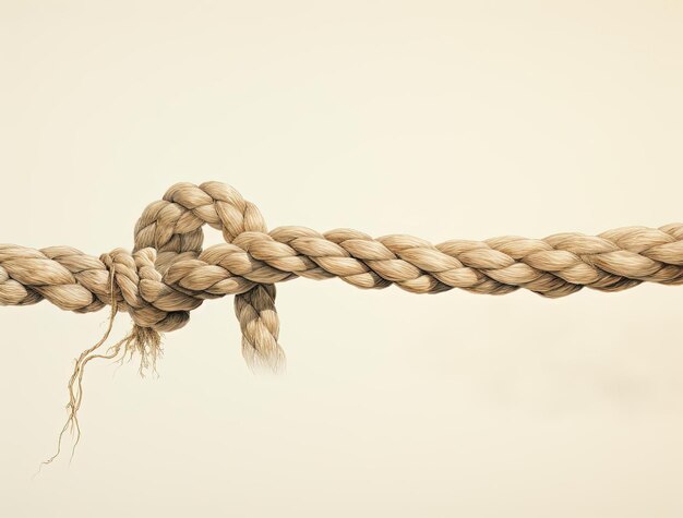 een eiken touw gedraaid met garen rond een pijp op een witte achtergrond in de stijl van een hangende boekrol