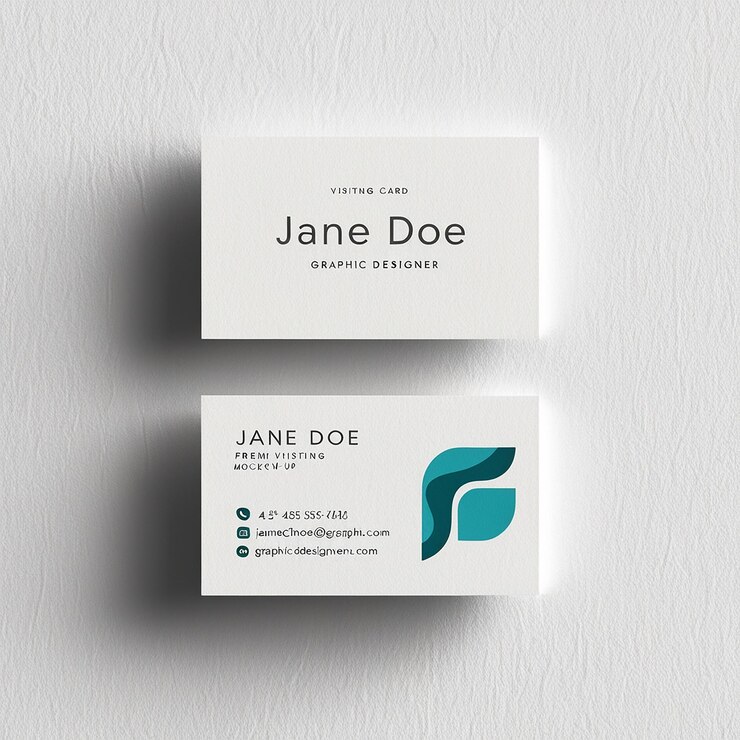 Foto een elegante moderne visitekaartje mock-up
