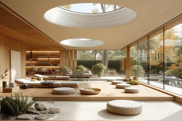 een elegante spa kamer massage tafels in de stijl van de natuur geïnspireerde beelden stijl inspiratie ideeën