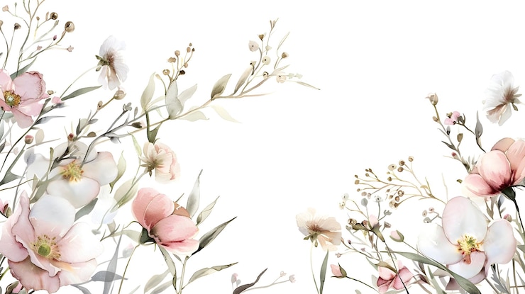 Foto een etherisch bloemenarrangement met delicate bloemen en pastelkleuren