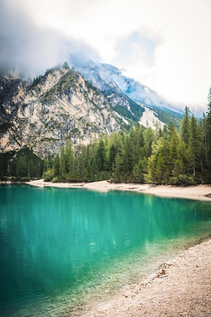 Een fantastisch uitzicht op het meer van Braies