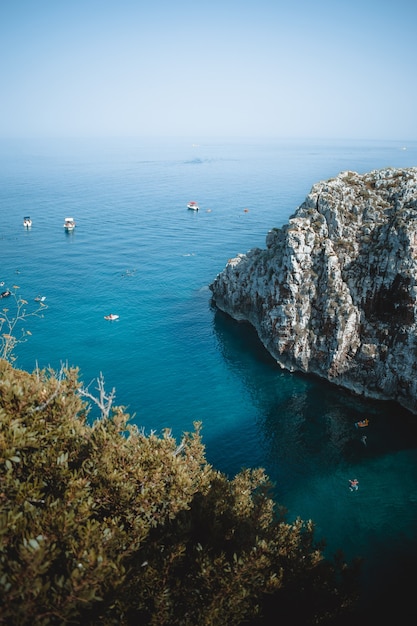 Een fantastisch uitzicht op "il ciolo" in Puglia