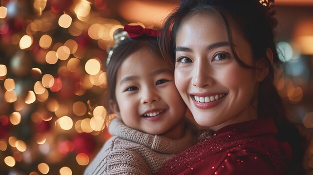 Een fascinerend Chinees gezin geniet van een Chinese Nieuwjaarsfeest Generatieve AI