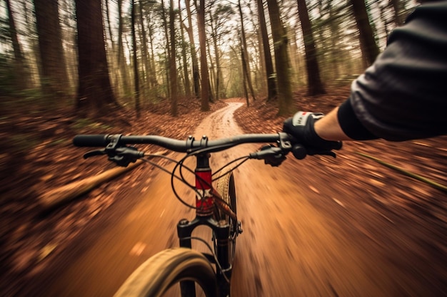 Een fietsfoto door de Wilderness Dirt Road