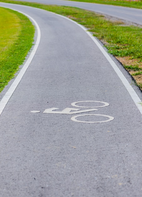 Een fietsstrook voor fietser