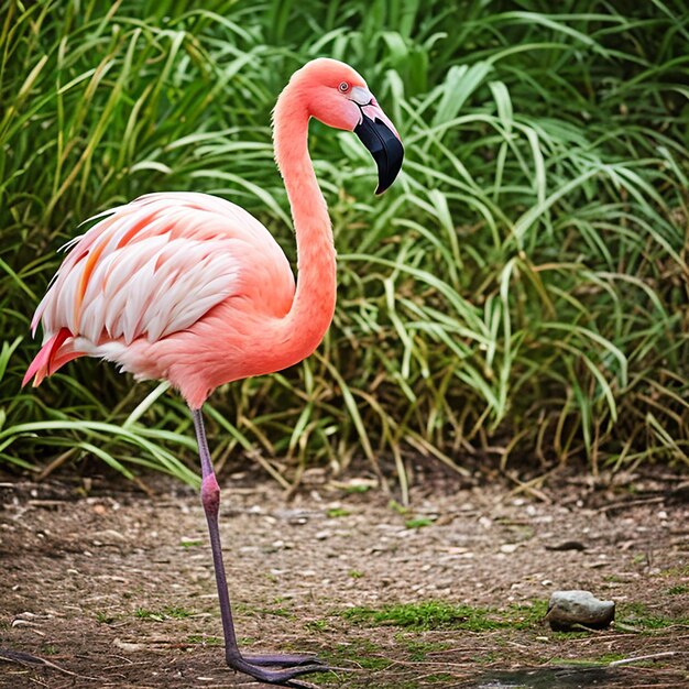 een flamingo