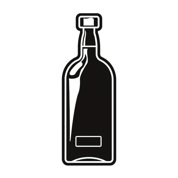 een fles bier met een label dat zegt fles bier