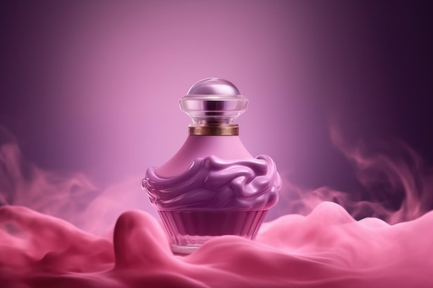 Een flesje parfum waar 'parfum' op staat.