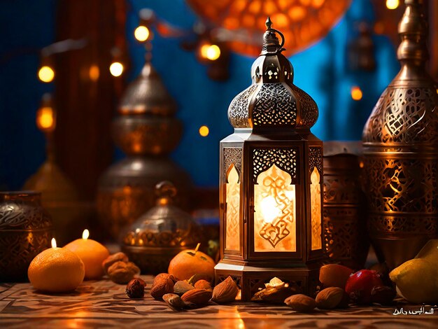 Een foto die de maand Ramadan uitdrukt met Marokkaanse aanrakingen