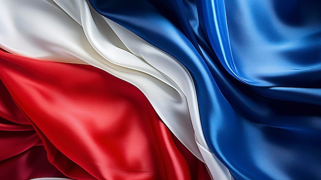 Foto een foto met een hypergedetailleerde opname van de franse vlag
