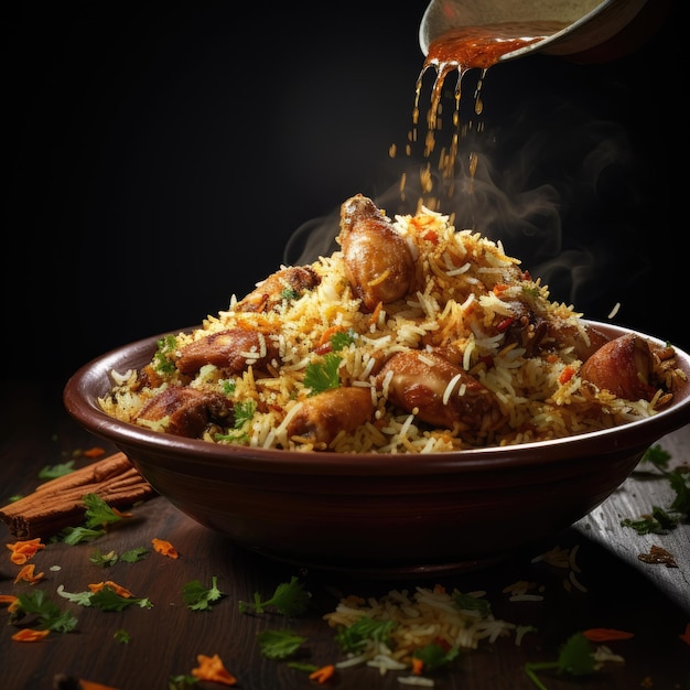 een foto van biryani