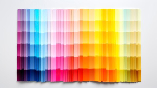 Foto een foto van cmyk color swatches