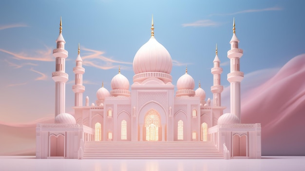 een foto van de moskee