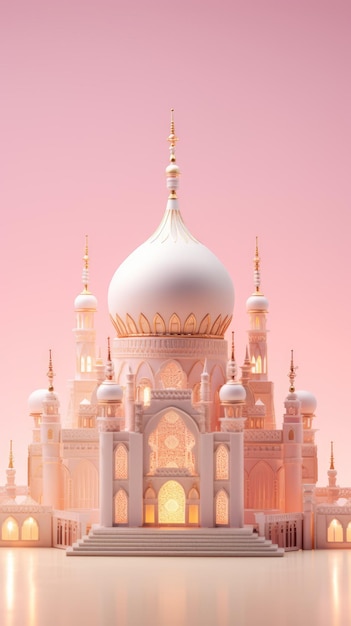 een foto van de moskee