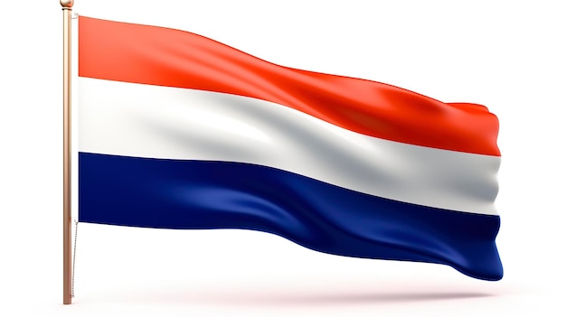 Foto een foto van de nederlandse vlag in volle lengte