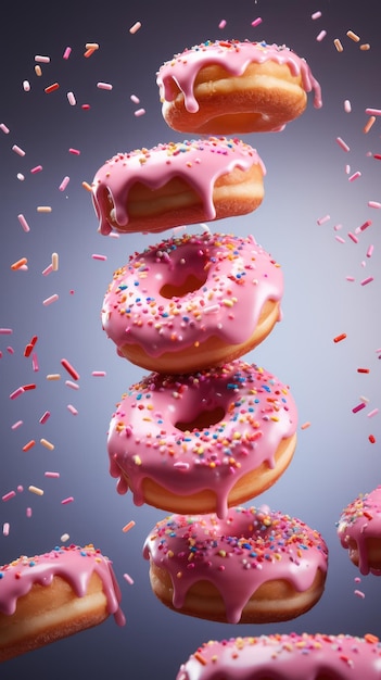 een foto van donuts