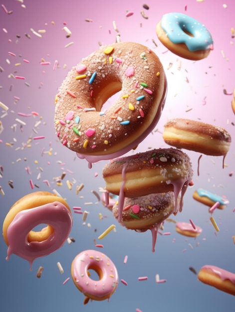 een foto van donuts