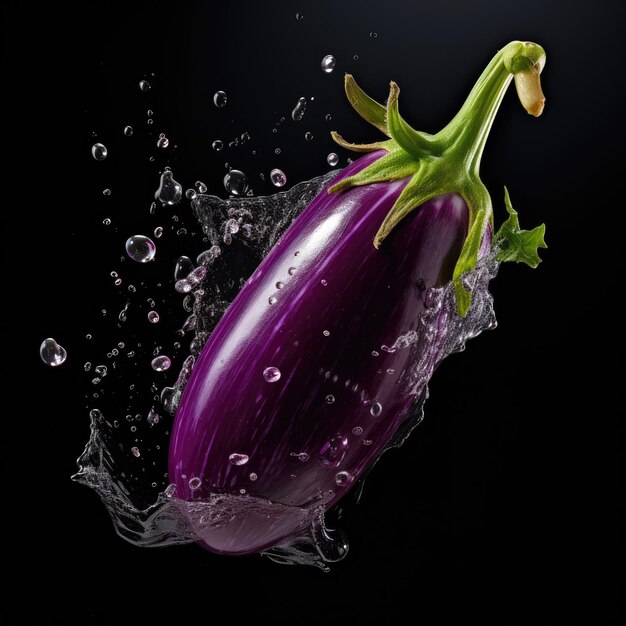 een foto van een aubergine