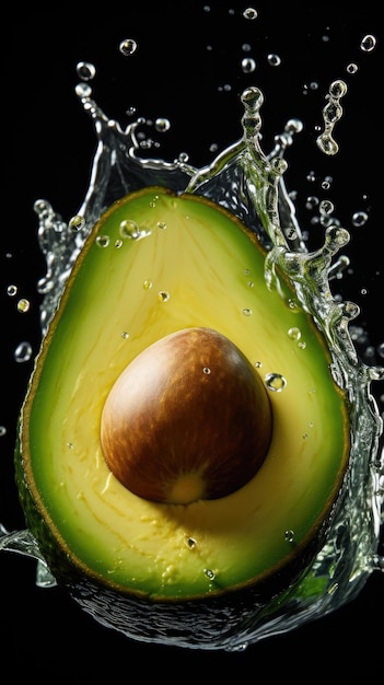 een foto van een avocado