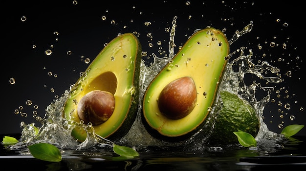 een foto van een avocado