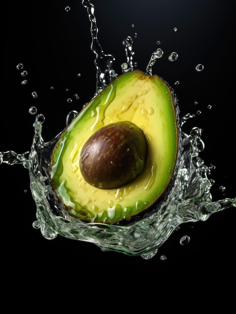 een foto van een avocado