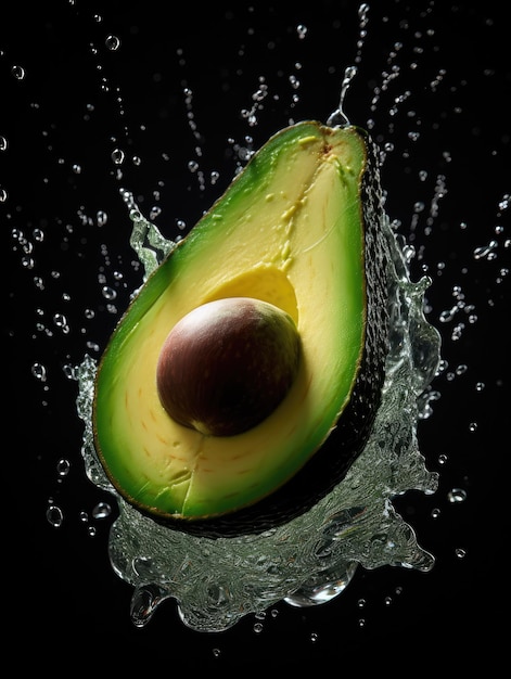 een foto van een avocado