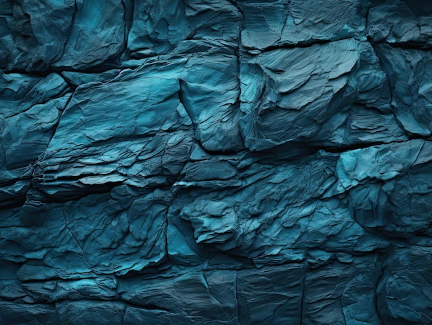 een foto van een blauwe kalksteen voor een muur in de stijl van donkerturquoise en