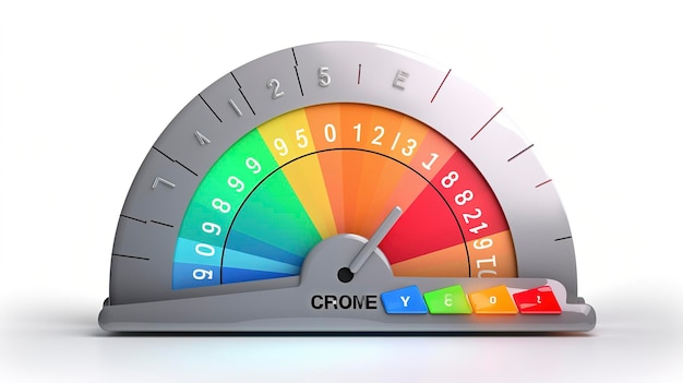 Foto een foto van een credit score rapport