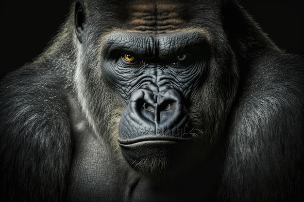 Een foto van een gorilla