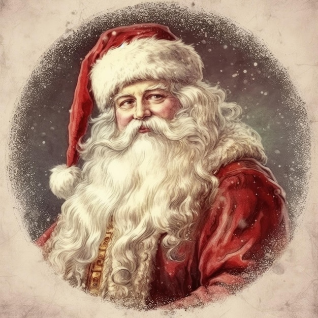 een foto van een kerstman met een bordje met de tekst "santa".