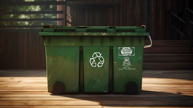 Een foto van een recyclingbak voor composteerbare materialen