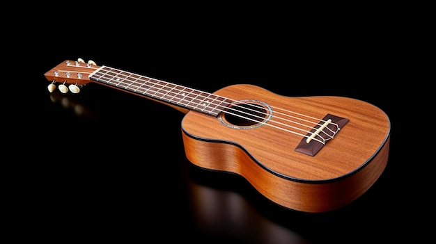 Foto een foto van een ukulele in volle lengte