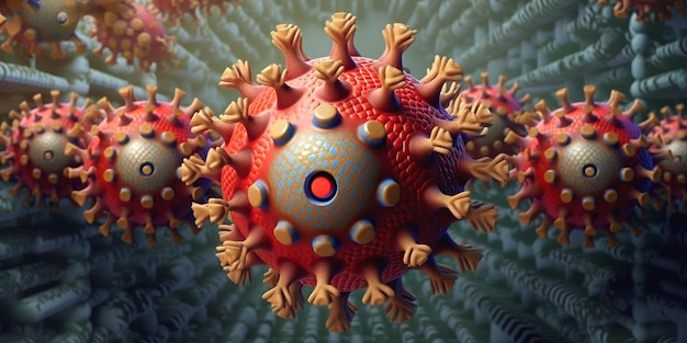 een foto van een virus