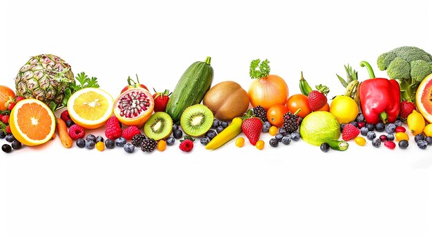 een foto van fruit en groenten met het woord fruit onderaan