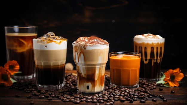 Een foto van gourmetkoffie en espresso