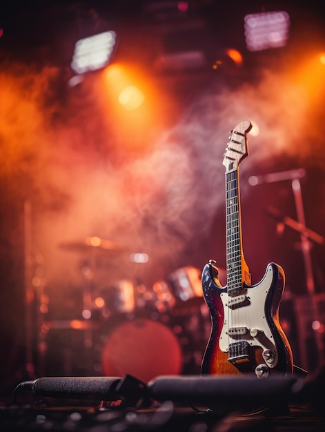 een foto van het muziekpodium