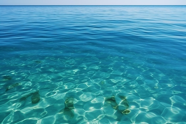 Een foto van het water in de zee