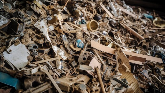 Een foto van industriële materiaalrecycling