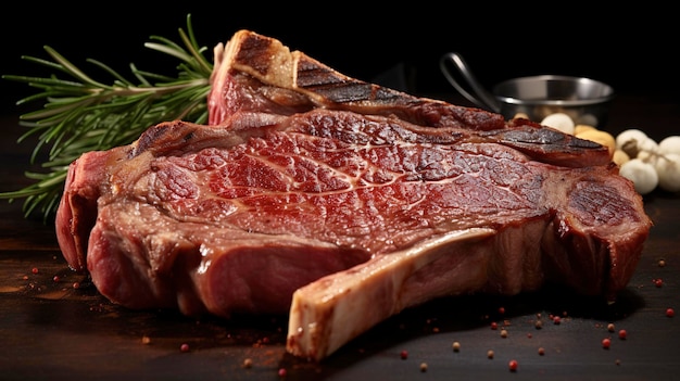 Een foto van rundvlees T-bone steak