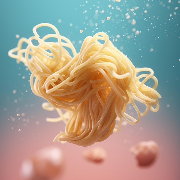 Foto een foto van spaghetti