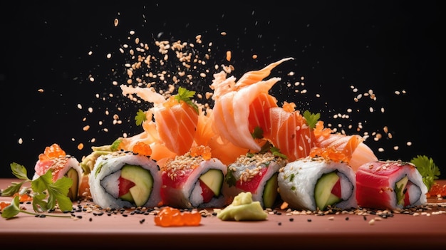 een foto van sushi