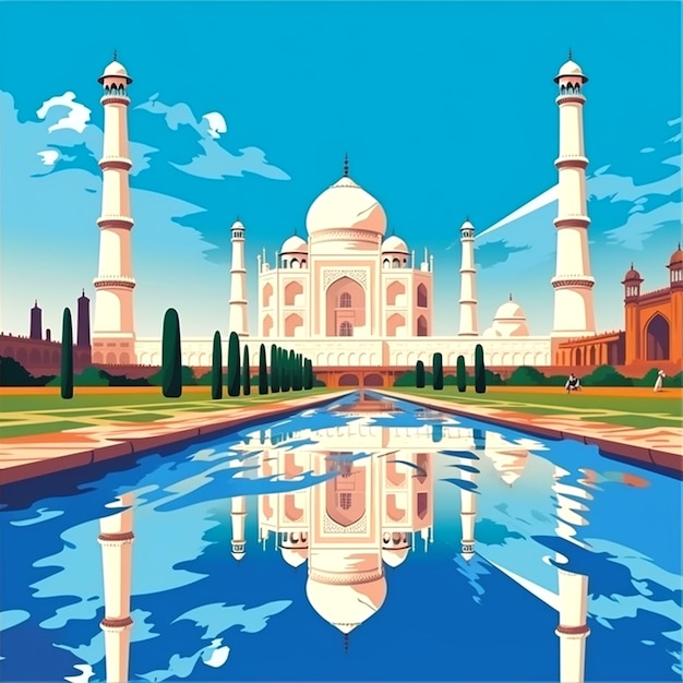 een foto van Taj Mahal